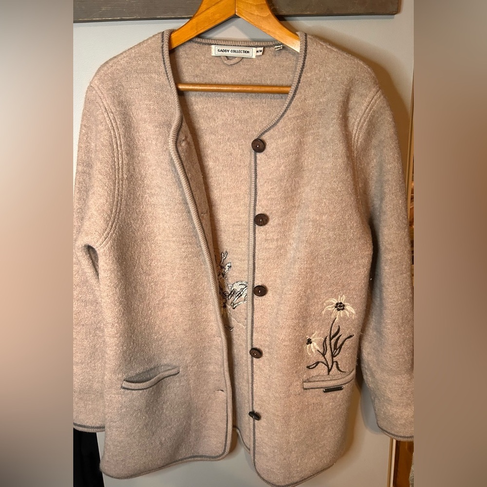 100% wool handmade cardigan - Picture 8 of 16